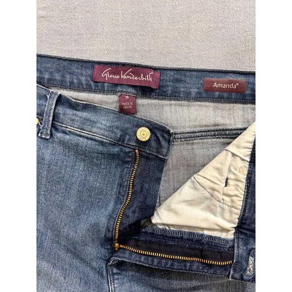 Gloria Vanderbilt Women Straight Leg Jeans Amanda Classic High Rise Blue Size 14 - Picture 6 of 8
